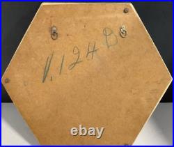 Mid-Century Hexagonal Art Pottery Wall Mirror Rare/Unique Free Shipping Mid-Century Hexagonal Art Pottery Wall Mirror Rare/Unique Free Shipping