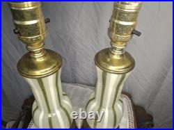 Mid Century Italian Murano Blown Glass Table Lamps Beautiful Rare Pair