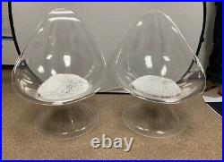 Mid-Century Lucite Lily Chairs By Estelle & Erwin Laverne Ultra Rare