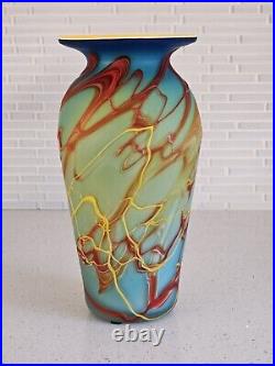 Mid Century Modern 1969 Stunning & Rare Baijan Blown Glass Vase 13 x 7