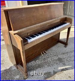 Mid Century Modern Baldwin Spinet Wooden Piano RARE WALNUT -Great condition