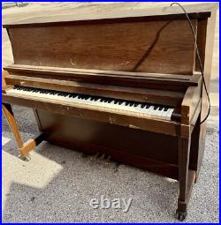 Mid Century Modern Baldwin Spinet Wooden Piano RARE WALNUT -Great condition