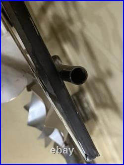 Mid Century Modern Brass Bird Wall Art phone pole Attributed Jere 46x20 RARE