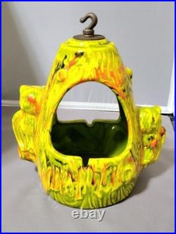 Mid Century Modern Ceramic owl Hanging Ashtray (Very Rare)