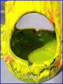 Mid Century Modern Ceramic owl Hanging Ashtray (Very Rare)