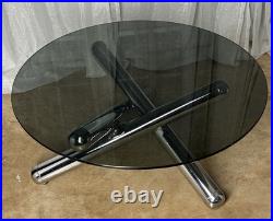 Mid-Century, Modern? Chrome Jax Coffee Table Extremely Rare Find, Milo Baughman Mid-Century, Modern? Chrome Jax Coffee Table Extremely Rare Find, Milo Baughman