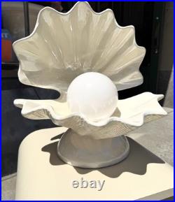 Mid-Century Modern Clam Oyster Shell Lamp RARE