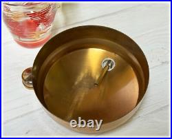 Mid Century Modern Cocktail Shaker & Glasses Orange and Gold Squiggle RARE MCM
