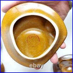 Mid Century Modern Coffee Cup Set, Biomorphic Design, Transylvania 1970s RARE Mid Century Modern Coffee Cup Set, Biomorphic Design, Transylvania 1970s RARE