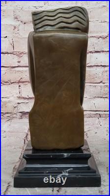 Mid Century Modern/Dali Inspired Abstract Figurative Bronze Sculpture Figurine