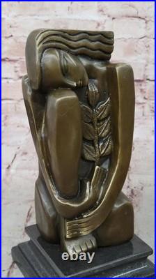 Mid Century Modern/Dali Inspired Abstract Figurative Bronze Sculpture Figurine