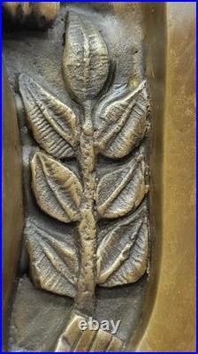 Mid Century Modern/Dali Inspired Abstract Figurative Bronze Sculpture Figurine