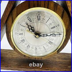 Mid Century Modern Did Ware Heirloom Oak Clock Triangular Model 7237 Rare