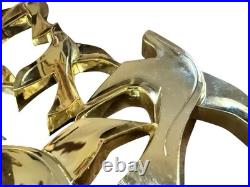 Mid-Century Modern Flock of Birds By Syroco Large Wall Art Rare Gold USA