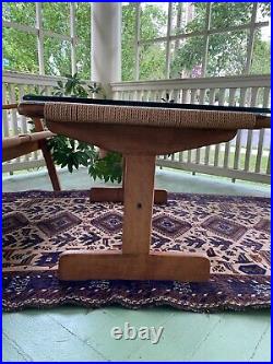 Mid Century Modern Hans Wegner Style Rope Settees & Coffee table Very Rare