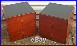 Mid Century Modern Lane ACCLAIM Pair of Cube Side/End Tables Rare! TEXAS PICKUP