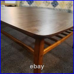 Mid Century Modern. Lane Coffee Table / End Table. Rare Square Shape. Slat Ra