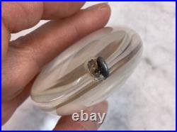 Mid Century Modern Large Vintage Designer Egg Shape Lucite Pendant Rare