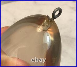 Mid Century Modern Large Vintage Designer Egg Shape Lucite Pendant Rare