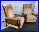 Mid_Century_Modern_Lewittes_Large_Cane_Recliner_Chairs_In_Honey_Velvet_RARE_01_bst