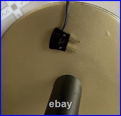 Mid-Century Modern Majestic Style Brass Floor Lamp withOriginal Shade. Rare