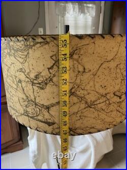 Mid-Century Modern Majestic Style Brass Floor Lamp withOriginal Shade. Rare