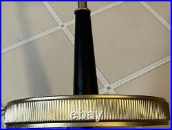 Mid-Century Modern Majestic Style Brass Floor Lamp withOriginal Shade. Rare