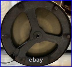 Mid-Century Modern Majestic Style Brass Floor Lamp withOriginal Shade. Rare