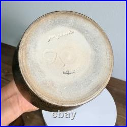 Mid Century Modern Netherlands Mobach Ceramic Vase Metallic Glaze RARE