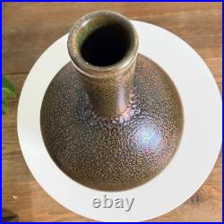 Mid Century Modern Netherlands Mobach Ceramic Vase Metallic Glaze RARE Mid Century Modern Netherlands Mobach Ceramic Vase Metallic Glaze RARE