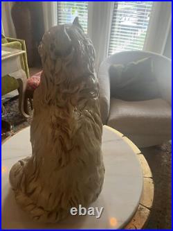 Mid Century Modern Persian Kitty Cat Statue Marwel Resin Large 1960s RARE HTF