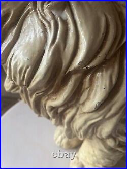 Mid Century Modern Persian Kitty Cat Statue Marwel Resin Large 1960s RARE HTF