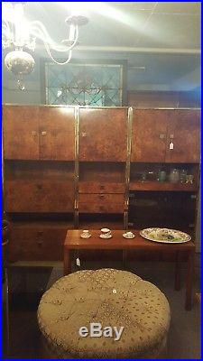 Mid Century Modern Rare Burled Wall Unit Founders Furniture