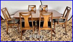 Mid-Century Modern Rare Kent Coffey Dining Room Set Table and 6 Chairs