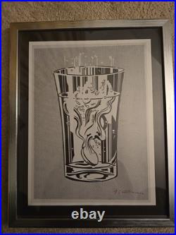 Mid Century Modern Roy Classic & Rare Lichtenstein signed Print. Framed