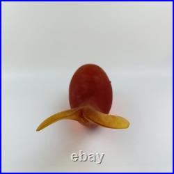 Mid Century Modern Sascha Brastoff Resin Red Amber Sperm Whale Sculpture RARE