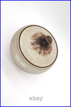 Mid-Century Modern Stoneware Vase With Lid by Rupert Deese RARE