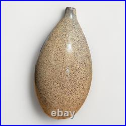 Mid-Century Modern Studio Art Pottery Bud Vase Speckled Glaze RARE FIND