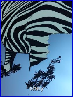 Mid Century Modern Turner Mirror Art Print ZEBRA by Russo, 22x28, Rare! Signed