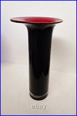 Mid Century Modern Vase in Murano Black Amethyst Glass By Carlo Nason 17 Rare Mid Century Modern Vase in Murano Black Amethyst Glass By Carlo Nason 17 Rare