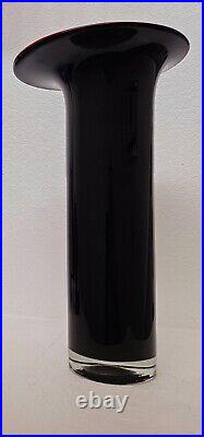 Mid Century Modern Vase in Murano Black Amethyst Glass By Carlo Nason 17 Rare Mid Century Modern Vase in Murano Black Amethyst Glass By Carlo Nason 17 Rare