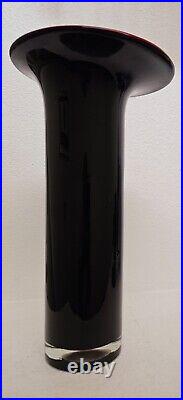 Mid Century Modern Vase in Murano Black Amethyst Glass By Carlo Nason 17 Rare Mid Century Modern Vase in Murano Black Amethyst Glass By Carlo Nason 17 Rare