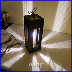 Mid-Century Modern Wood Lamp Hanging Pendant Light Vintage Brutalist Rare Mid-Century Modern Wood Lamp Hanging Pendant Light Vintage Brutalist Rare