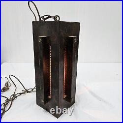 Mid-Century Modern Wood Lamp Hanging Pendant Light Vintage Brutalist Rare Mid-Century Modern Wood Lamp Hanging Pendant Light Vintage Brutalist Rare