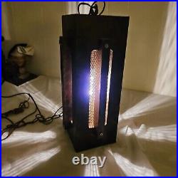 Mid-Century Modern Wood Lamp Hanging Pendant Light Vintage Brutalist Rare Mid-Century Modern Wood Lamp Hanging Pendant Light Vintage Brutalist Rare