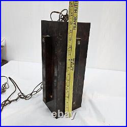 Mid-Century Modern Wood Lamp Hanging Pendant Light Vintage Brutalist Rare Mid-Century Modern Wood Lamp Hanging Pendant Light Vintage Brutalist Rare