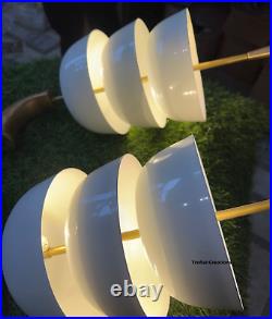 Mid Century Wall Lights Lamps Fixture 3 Arm Rare Sconces Italian Stilnovo Style