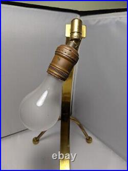Mid century Modern Brass Arc Table Lamp 1960s Rare Lighting Vintage
