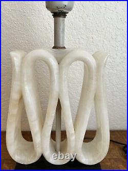 Mid-century Modern Rare Alabaster Ribbon Lamp
