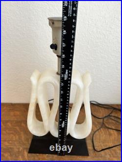 Mid-century Modern Rare Alabaster Ribbon Lamp Hollywood Regency Home Decor